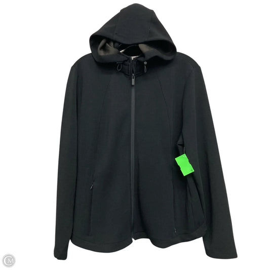 Athletic Jacket By Chicos In Black, Size: L