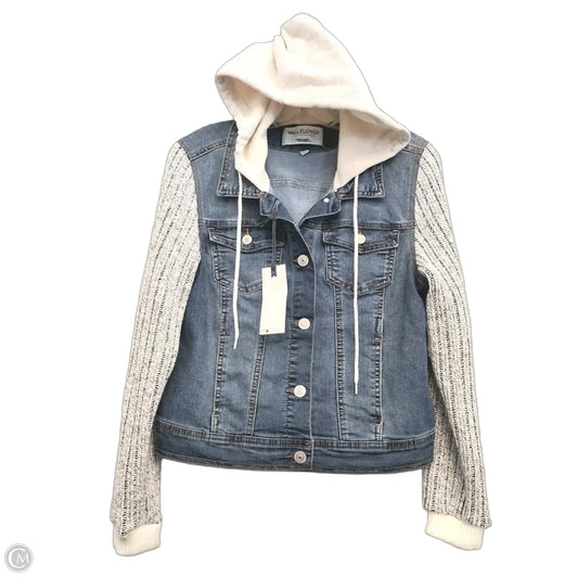 Jacket Denim By Wallflower In Blue Denim, Size: L