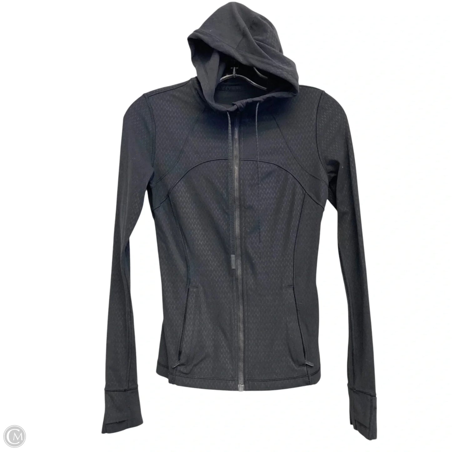 Athletic Jacket By Lululemon In Black, Size: Xs