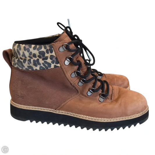 Boots Hiking By Toms In Brown, Size: 9.5