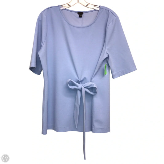 Top Short Sleeve By Ann Taylor In Blue, Size: Xl