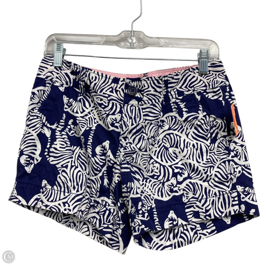 Shorts Designer By Lilly Pulitzer In Blue & White, Size: 2
