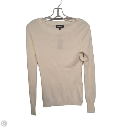 Sweater By Express In Cream, Size: S