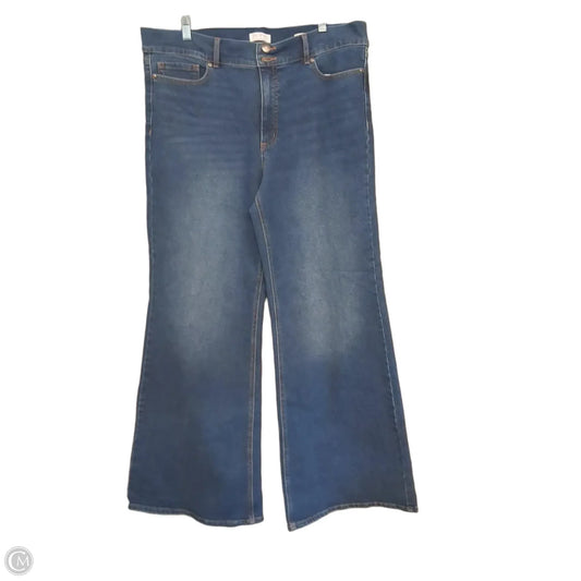Jeans Wide Leg By Sofia By Sofia Vergara In Blue Denim, Size: 18