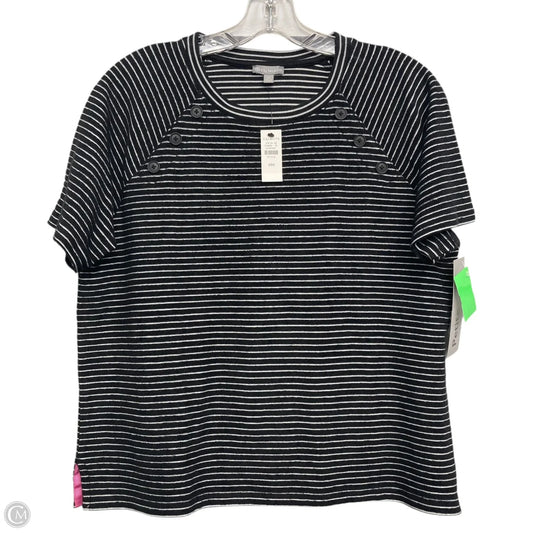 Top Short Sleeve By Talbots In Black, Size: Mp