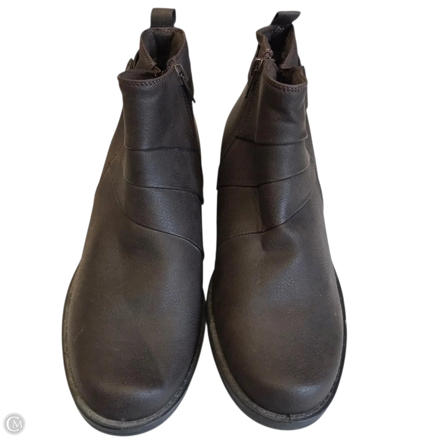 Boots Ankle Flats By Easy Street In Brown, Size: 7.5