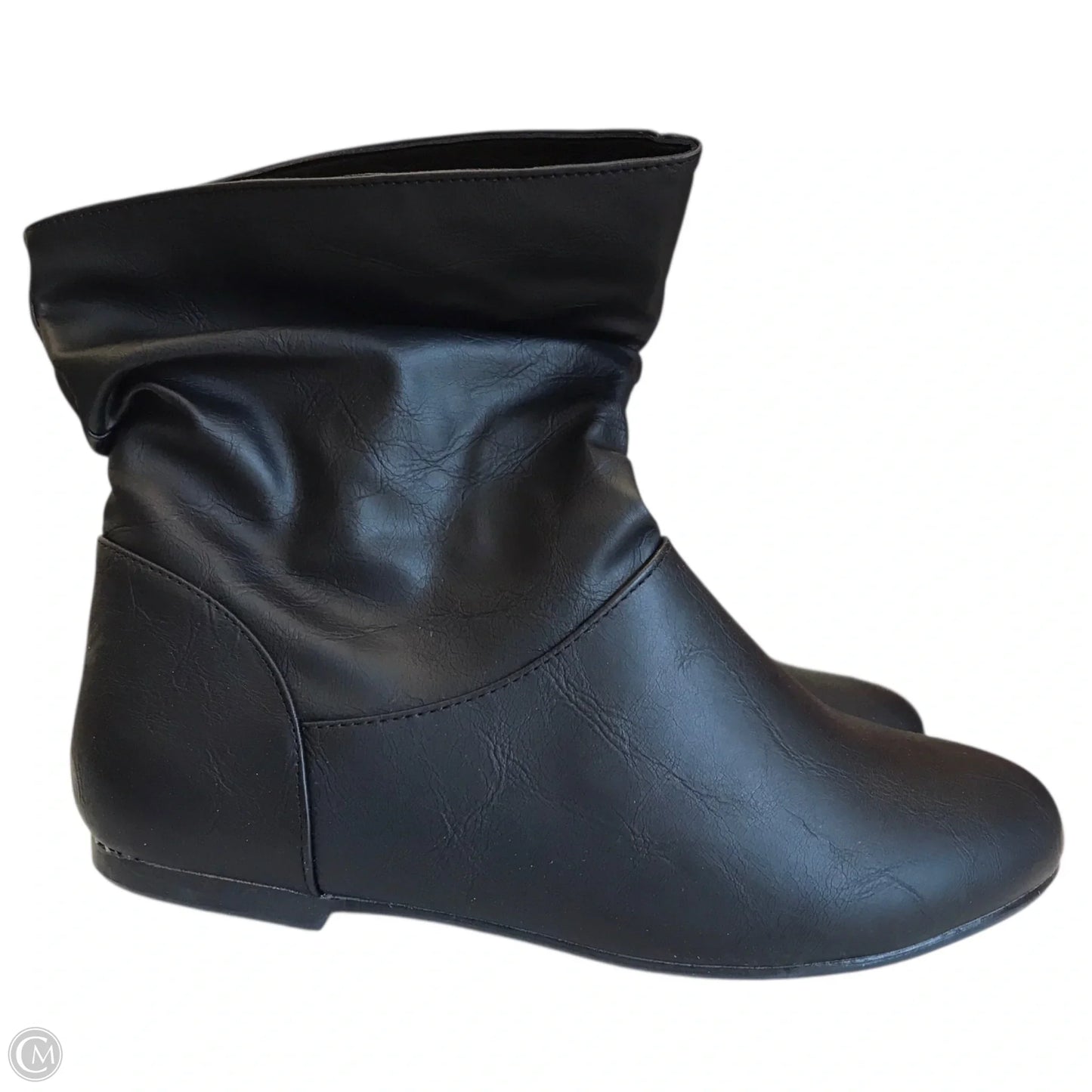 Boots Ankle Flats In Black, Size: 11.5
