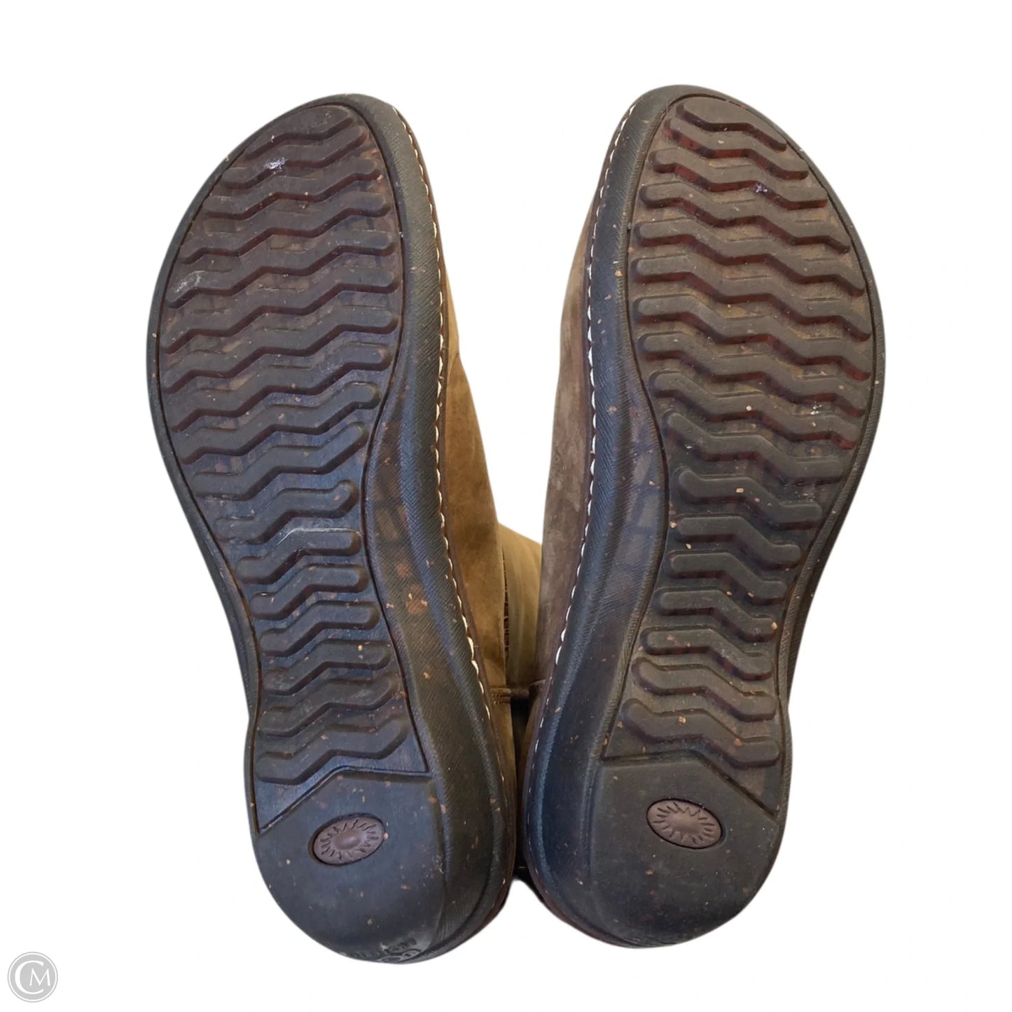 Boots Designer By Ugg In Brown, Size: 10