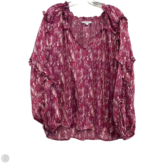 Top Long Sleeve By Ophelia Roe In Purple, Size: 3x