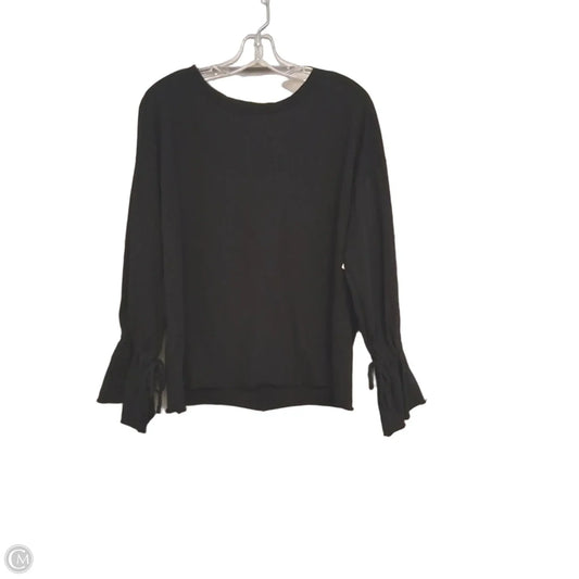 Top Long Sleeve By Zara In Black, Size: M