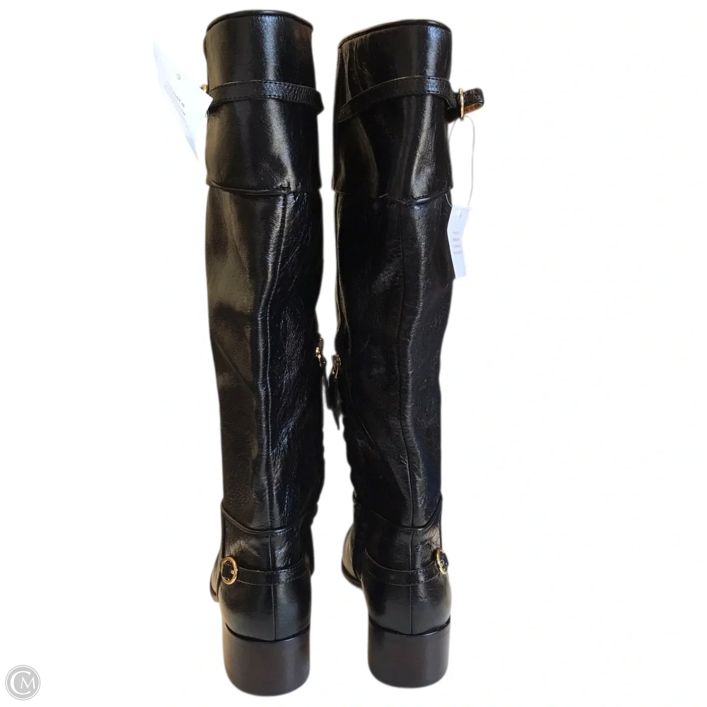 Boots Knee Flats By Franco Sarto In Black, Size: 7.5