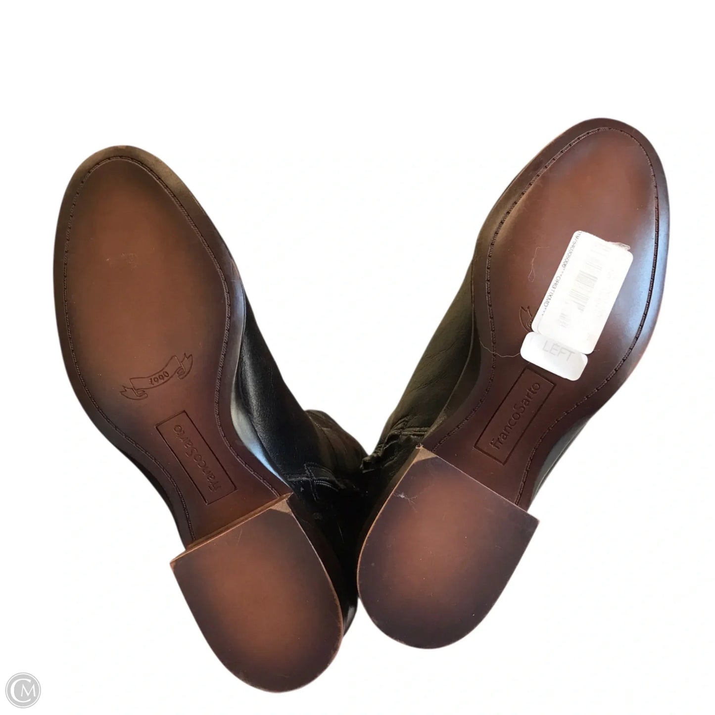 Boots Knee Flats By Franco Sarto In Black, Size: 7.5