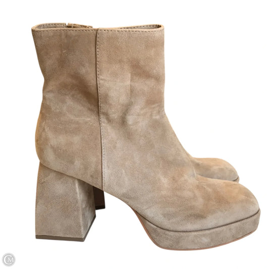 Boots Ankle Heels By Dolce Vita In Tan, Size: 10