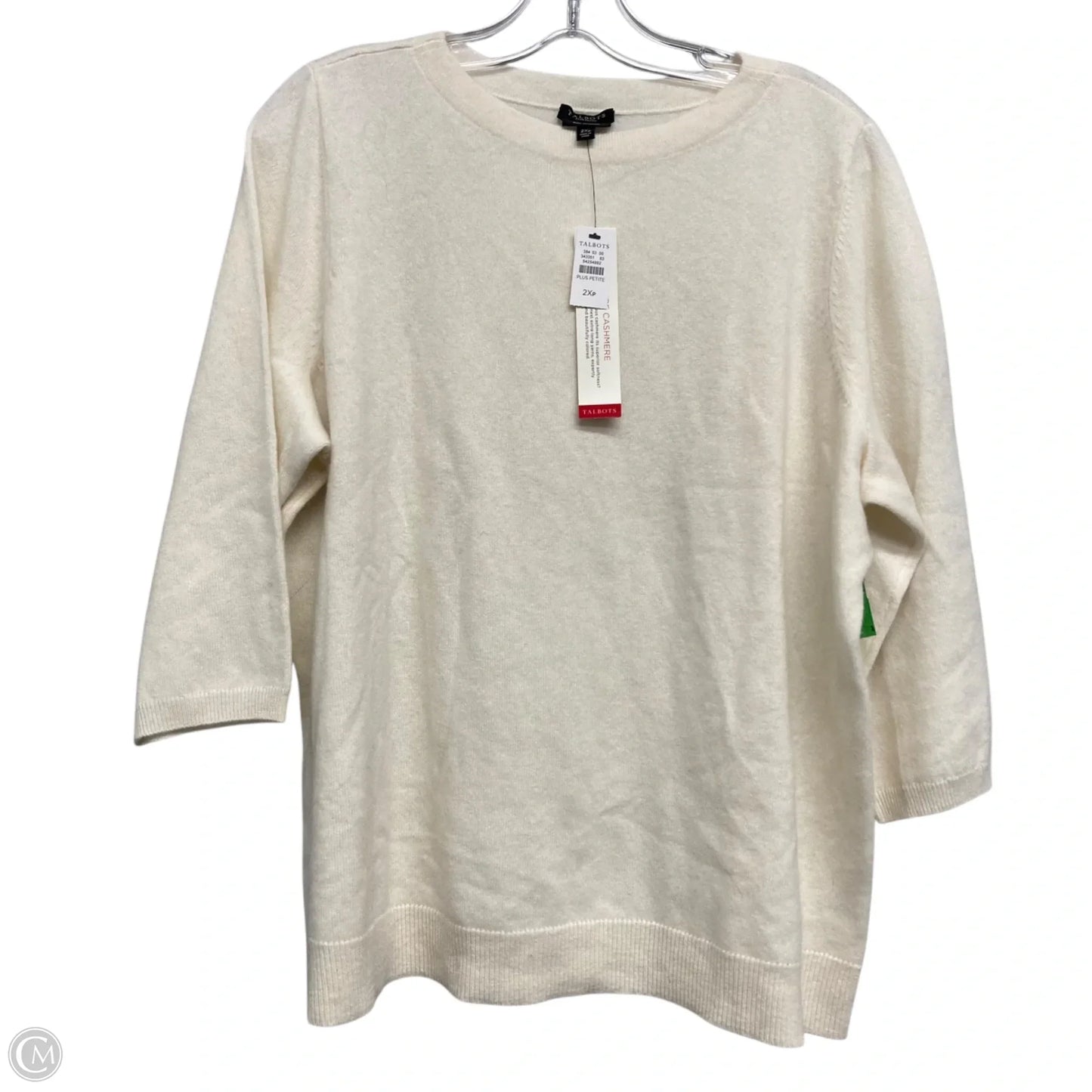 Sweater By Talbots In Cream, Size: 2xPetite