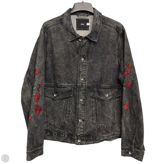 Jacket Denim By Bdg In Black Denim, Size: Xl