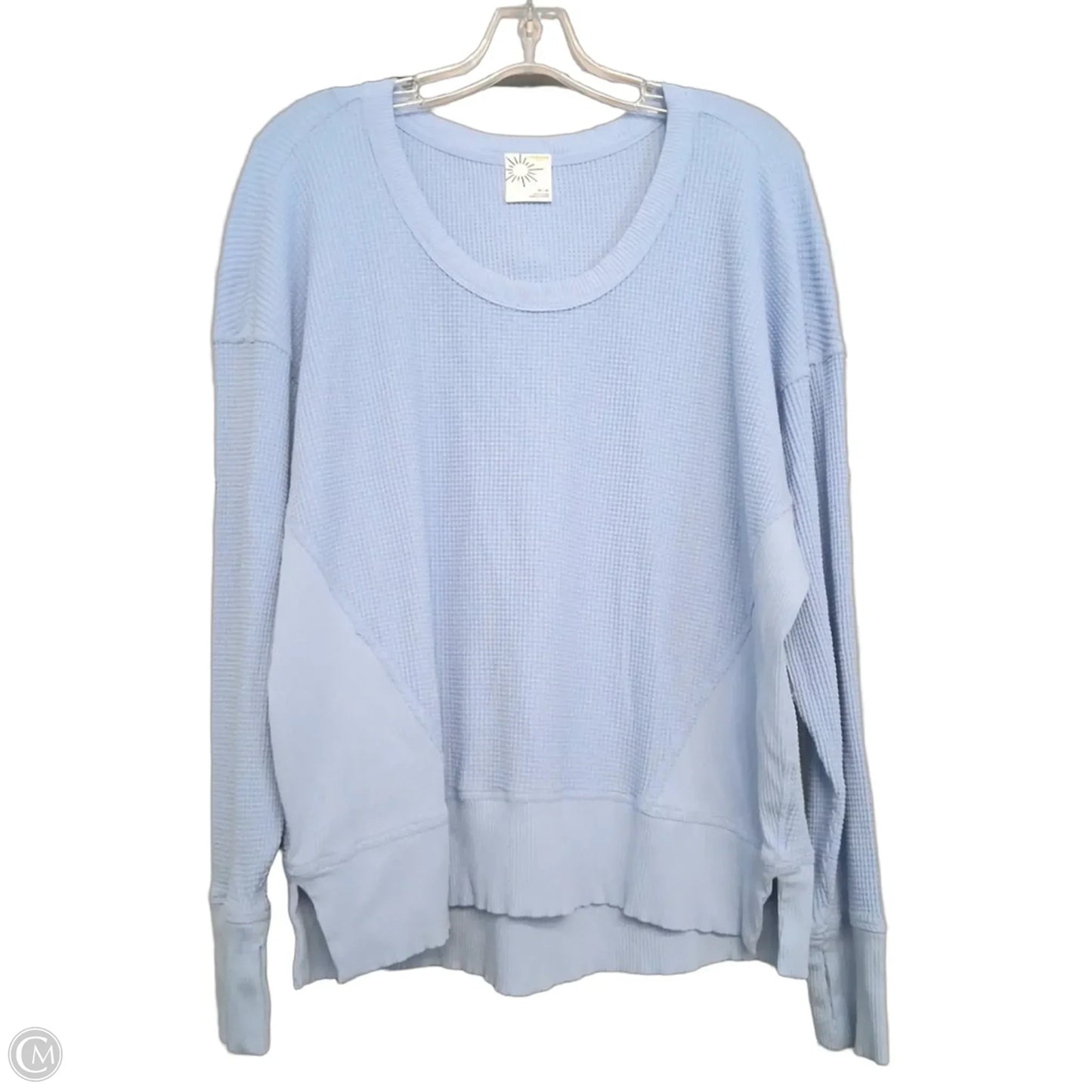 Top Long Sleeve By Offline In Blue, Size: M