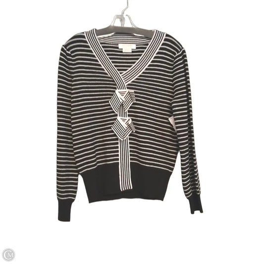 Sweater By Cocobleu In Black & White, Size: M