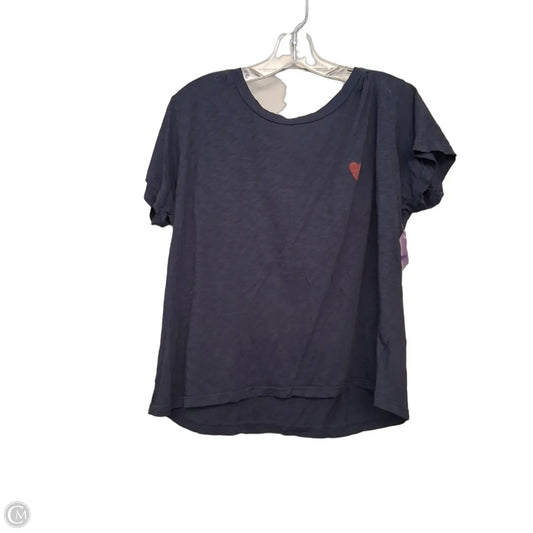 Top Short Sleeve By Sundry In Navy, Size: S