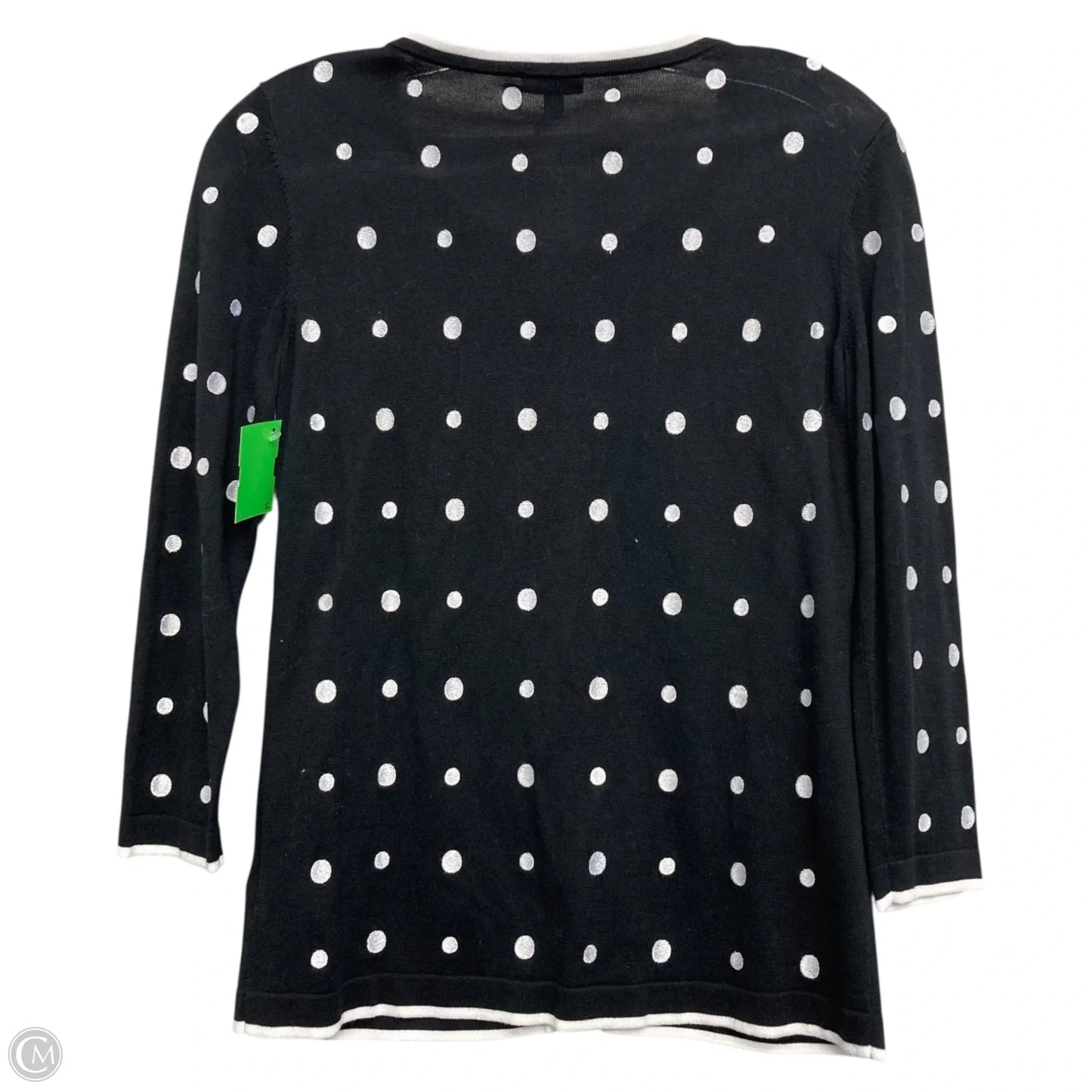 Sweater Cardigan By Talbots In Polkadot Pattern, Size: Sp