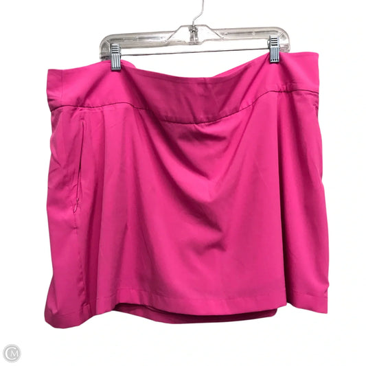 Athletic Skort By Tek Gear In Pink, Size: 2x