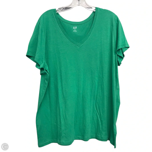 Top Short Sleeve Basic By Gap In Green, Size: 1x