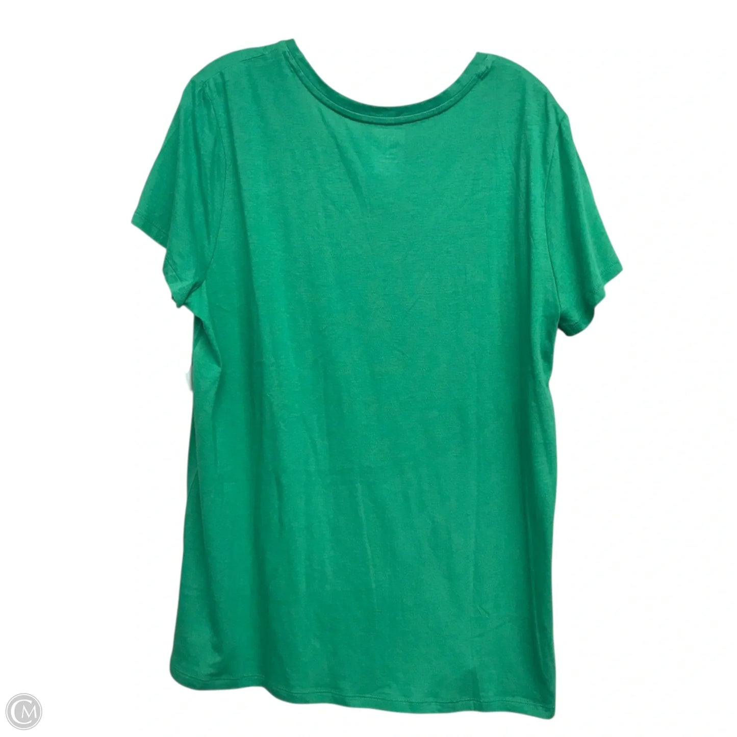 Top Short Sleeve Basic By Gap In Green, Size: 1x