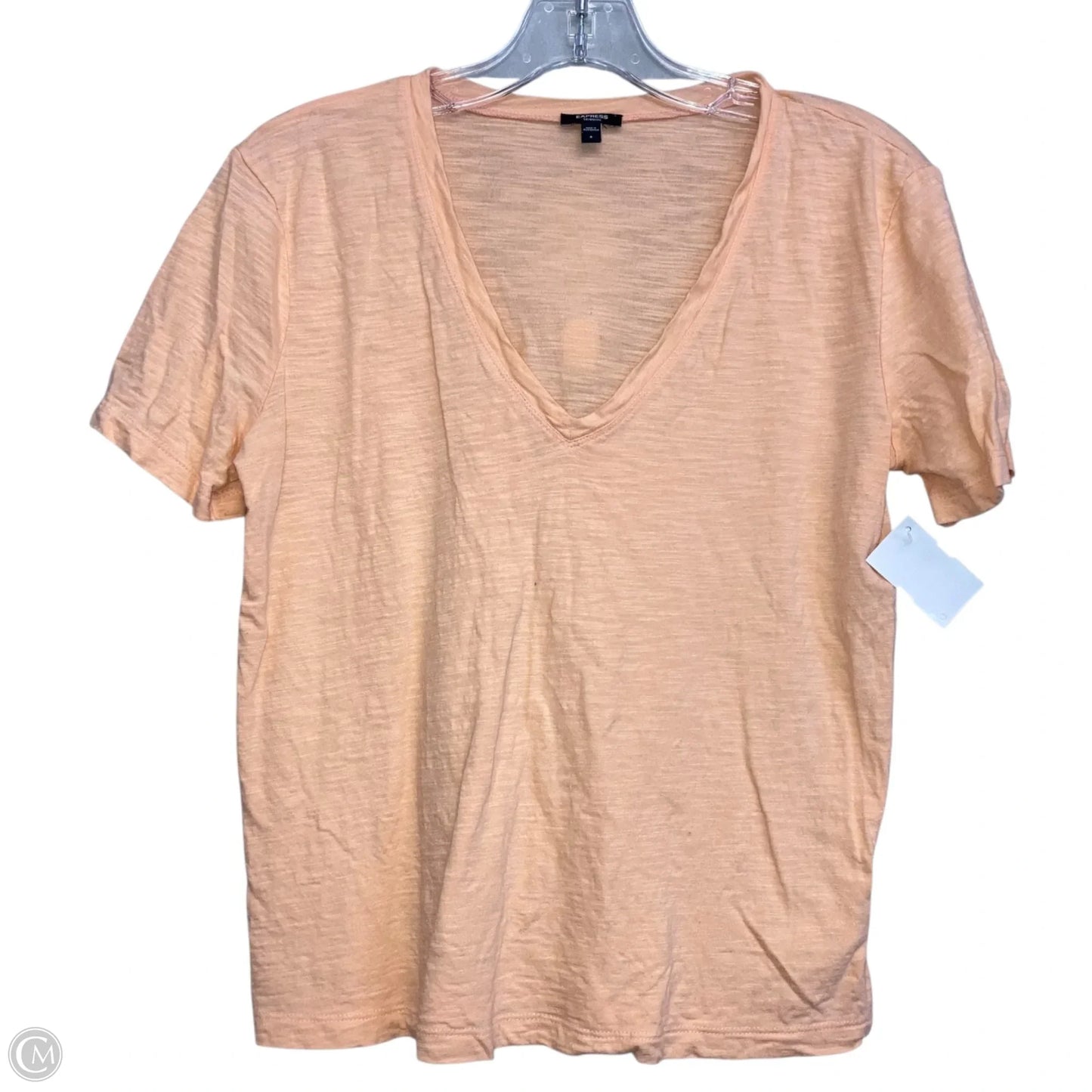 Top Short Sleeve By Express In Orange, Size: S