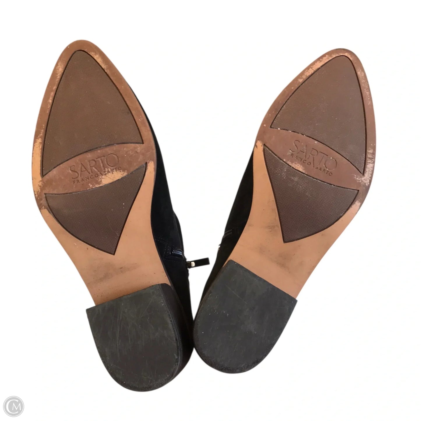 Boots Ankle Flats By Franco Sarto In Black, Size: 9