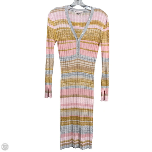 Dress Casual Midi By Willow and Wind In Striped Pattern, Size: S