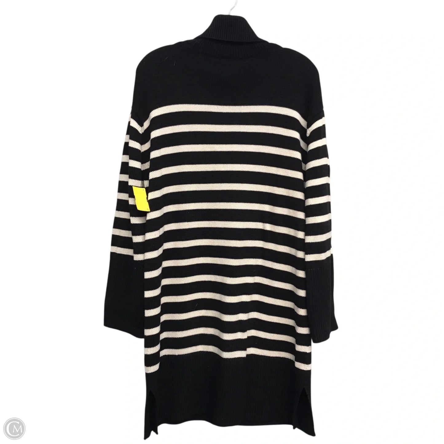 Dress Sweater By Gap In Black & White, Size: M