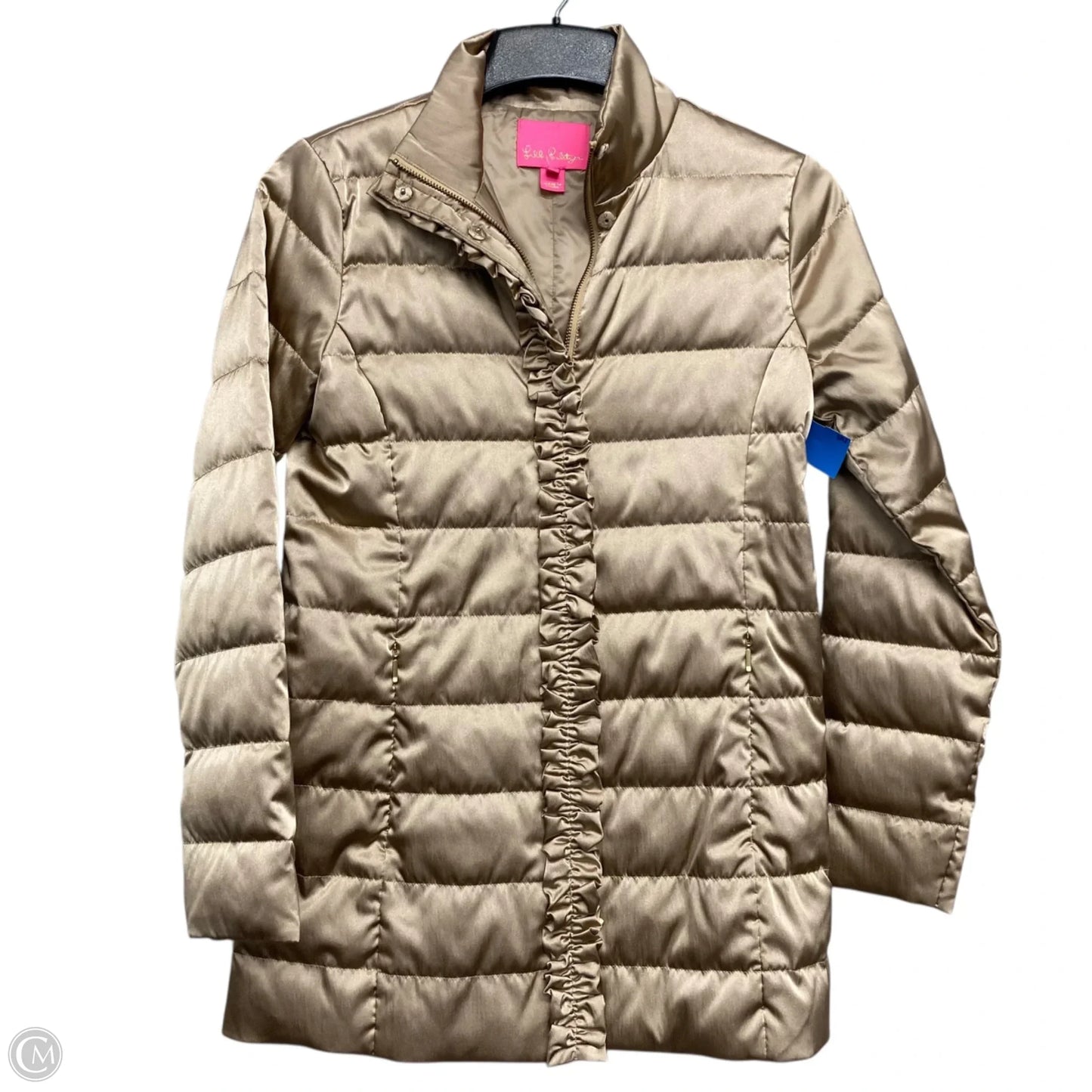 Coat Designer By Lilly Pulitzer In Tan, Size: Xxs