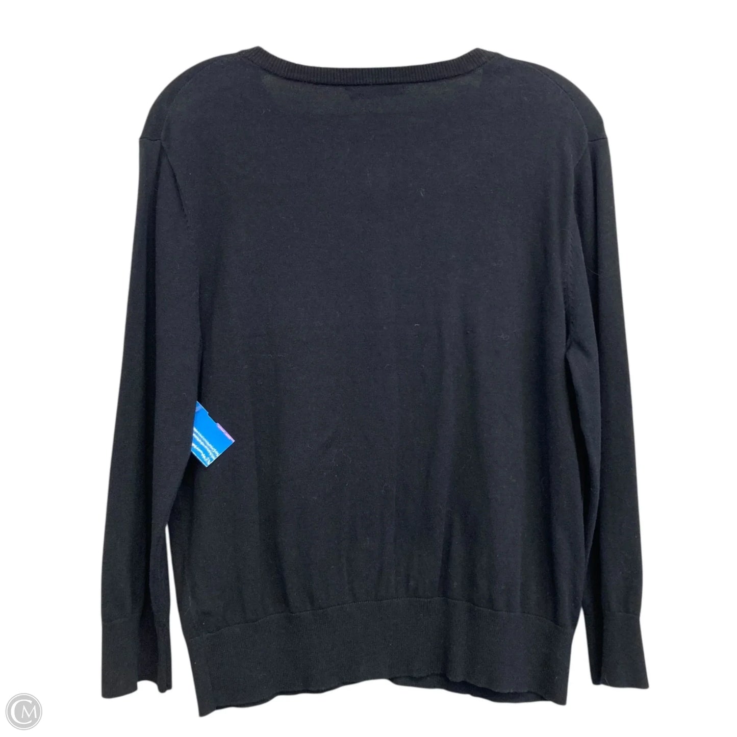 Sweater Cardigan By Cable And Gauge In Black, Size: L