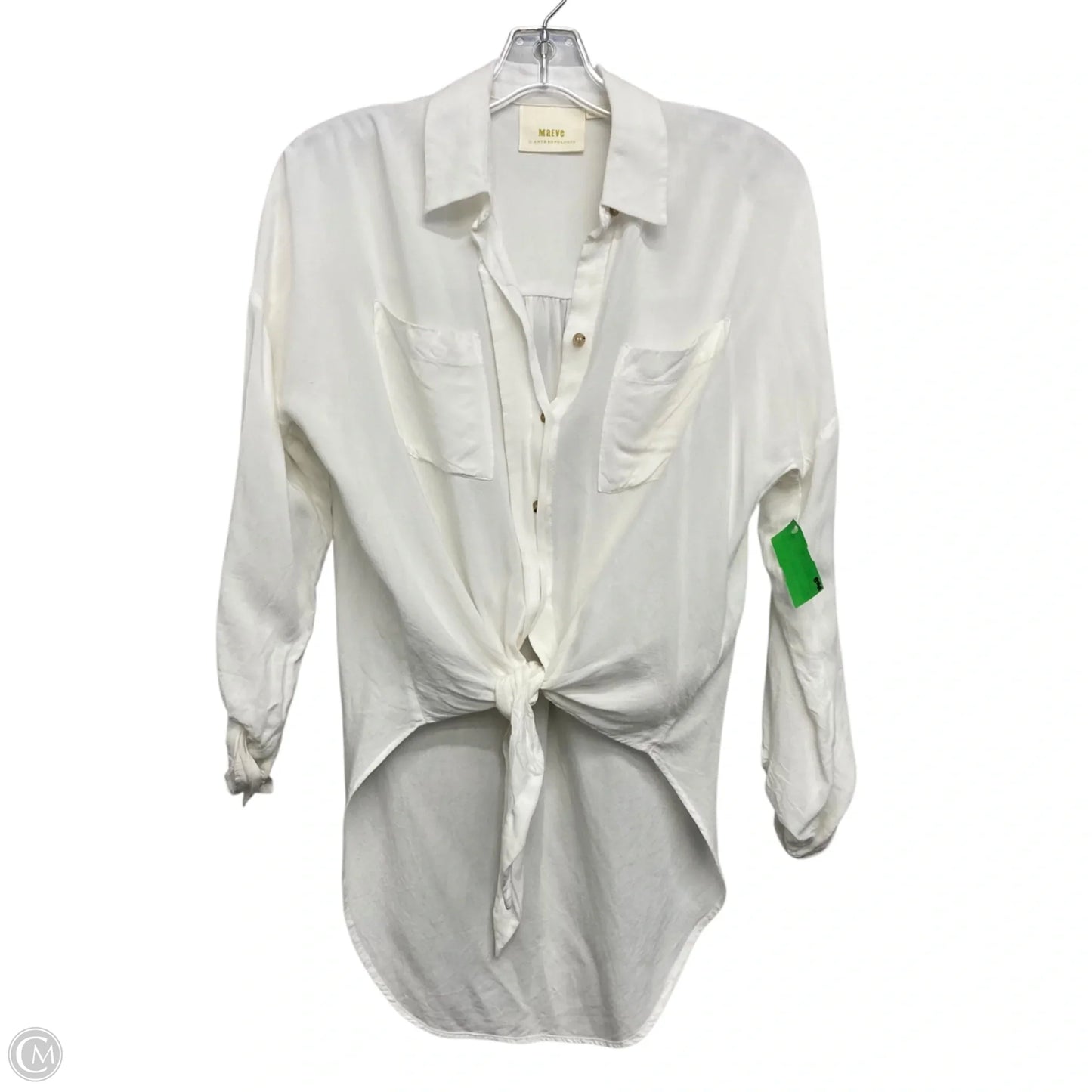 Top Long Sleeve By Maeve In Ivory, Size: Xs