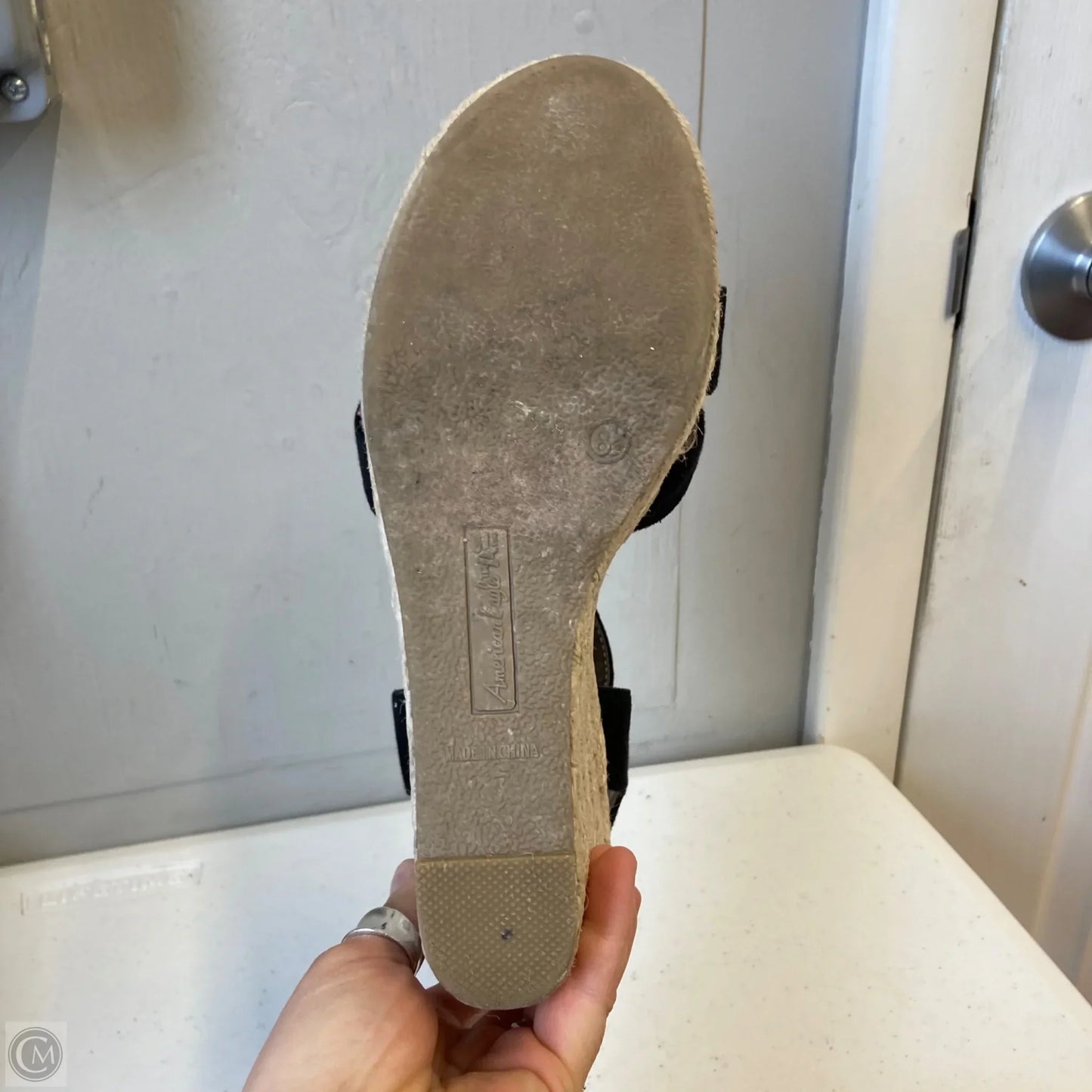 Shoes Heels Wedge By American Eagle In Black, Size: 8.5