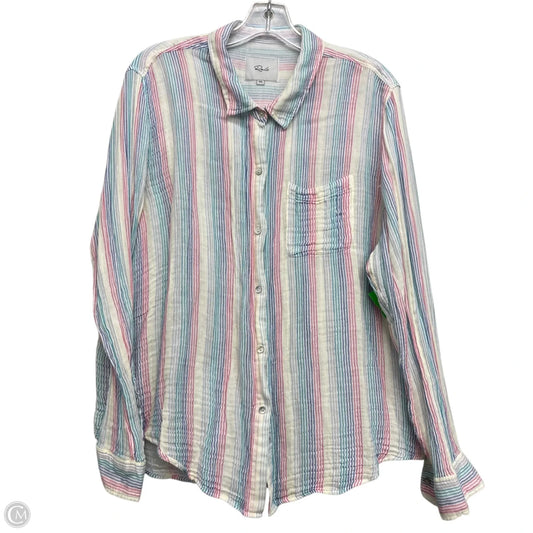 Top Long Sleeve By Rails In Striped Pattern, Size: 1x