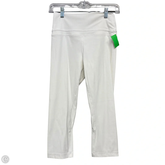 Athletic Leggings By Crz Yoga In White, Size: S