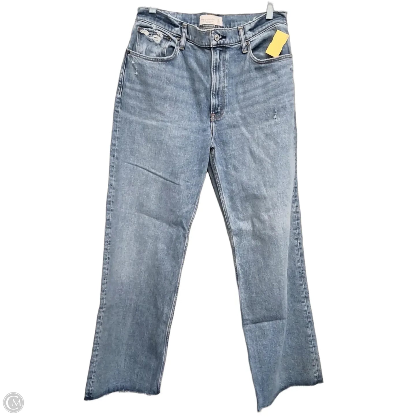 Jeans Straight By Abercrombie And Fitch In Blue Denim, Size: 10