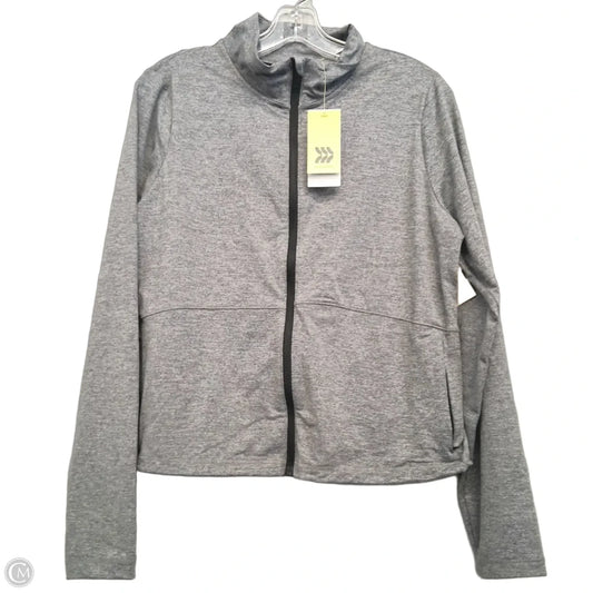 Athletic Jacket By All In Motion In Grey, Size: 1x