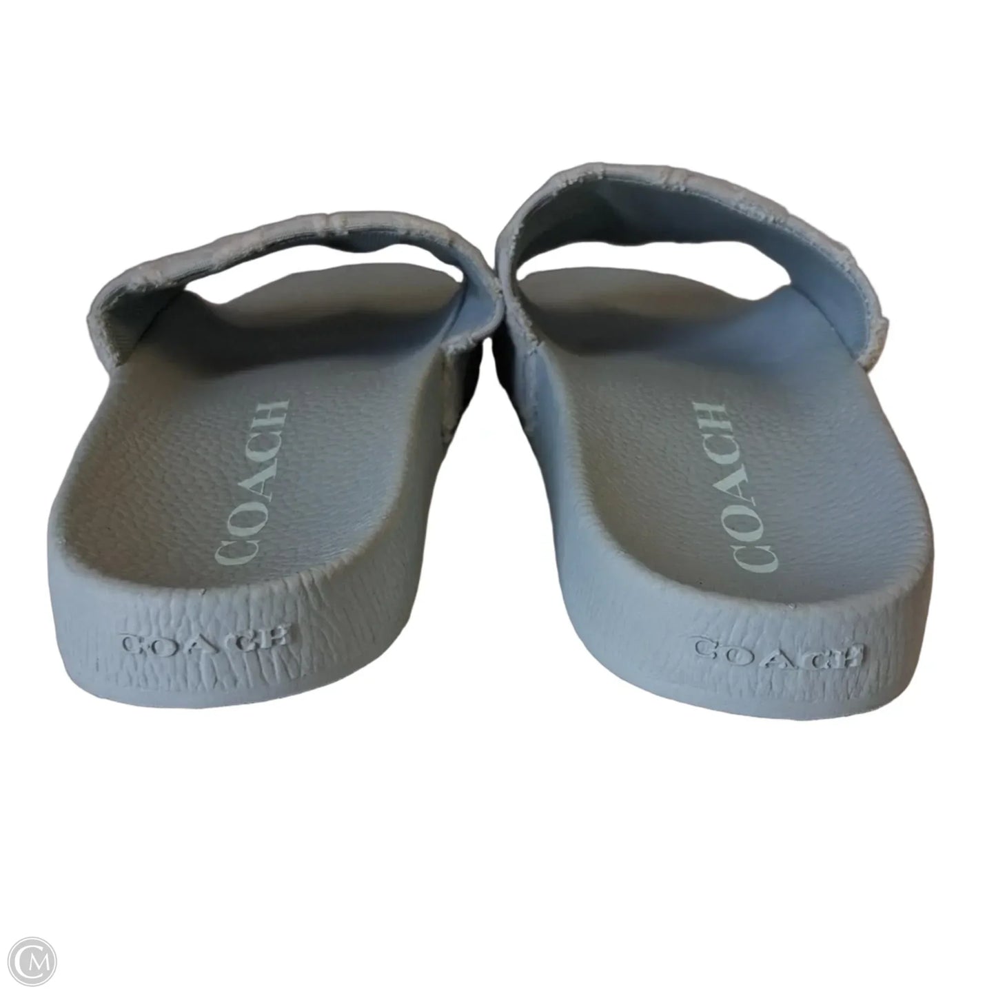 Sandals Designer By Coach In Teal, Size: 8