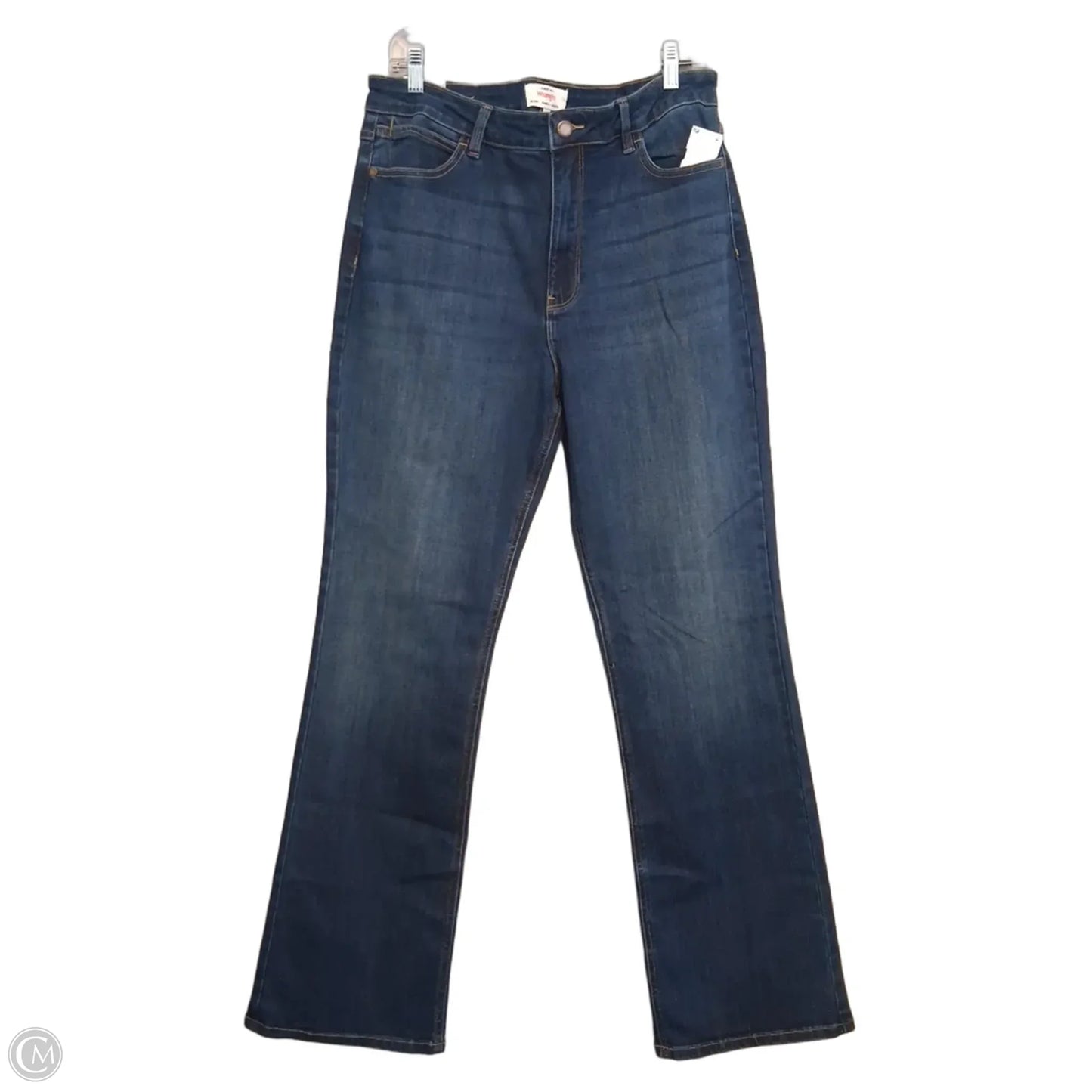 Jeans Boot Cut By Wrangler In Blue Denim, Size: 14