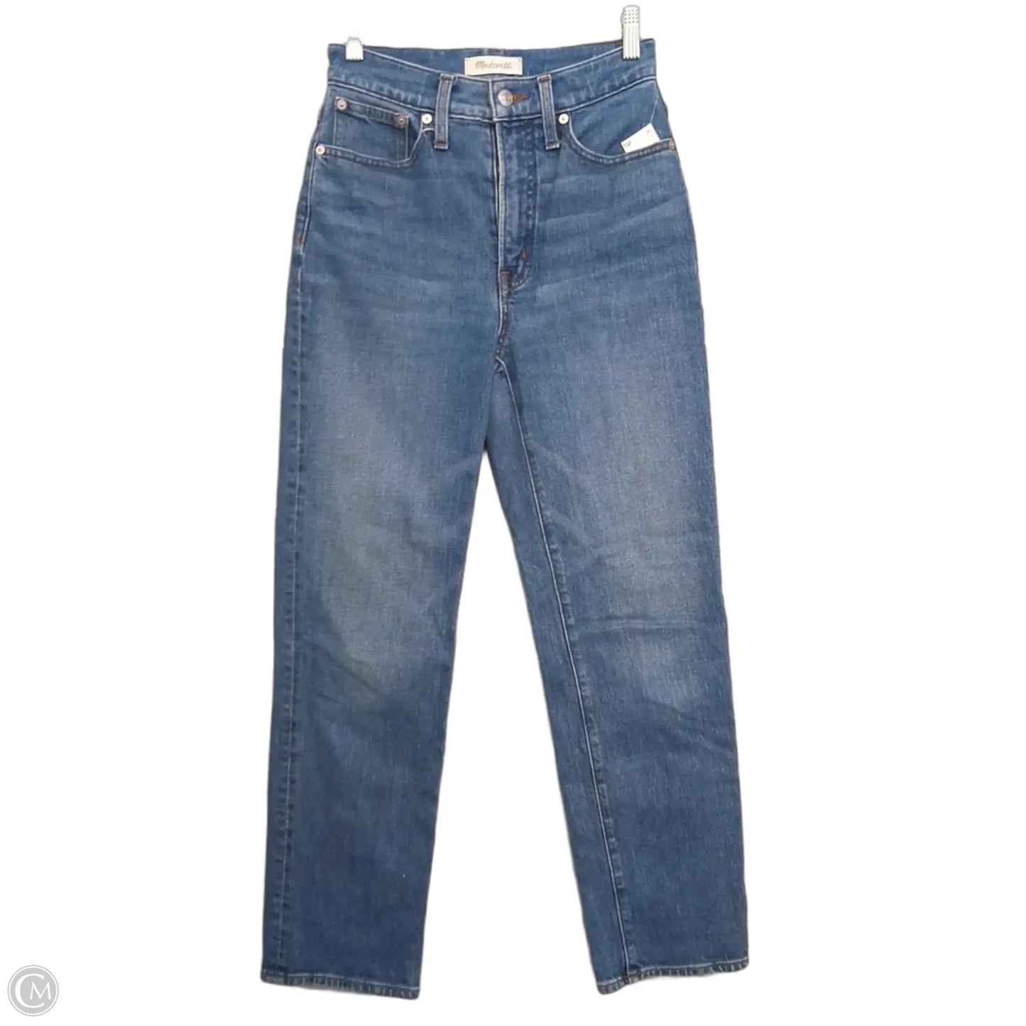 Jeans Straight By Madewell In Blue Denim, Size: 2