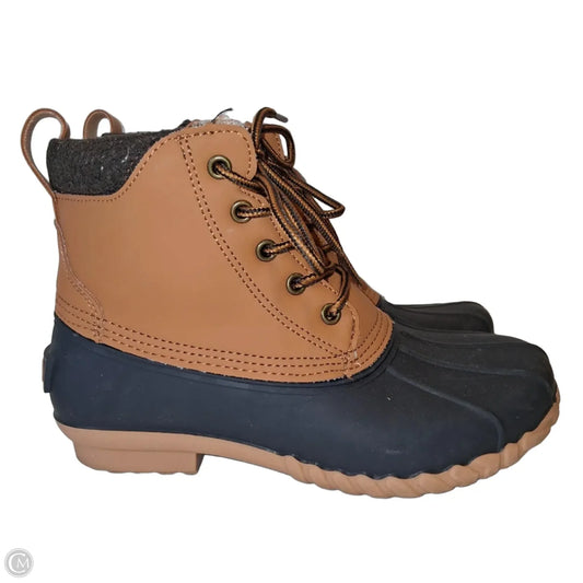 Boots Ankle Flats By Lands End In Navy, Size: 6