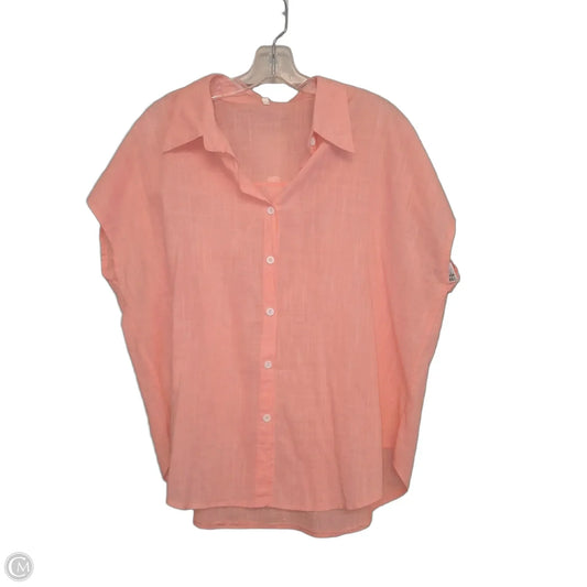 Top Sleeveless By Croft And Barrow In Orange, Size: 1x