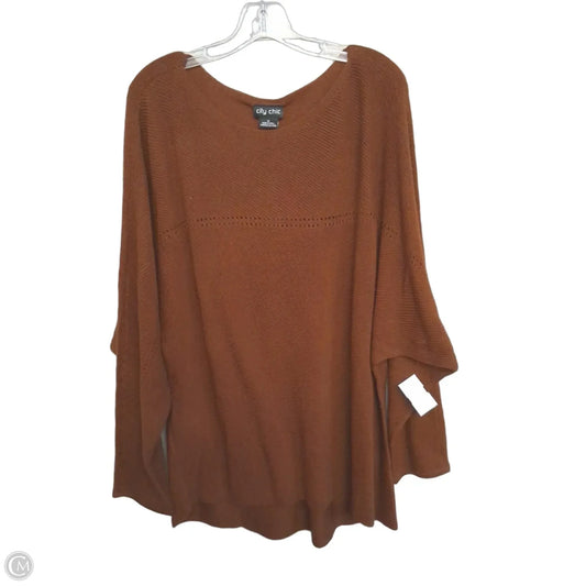 Sweater By City Chic In Brown, Size: M