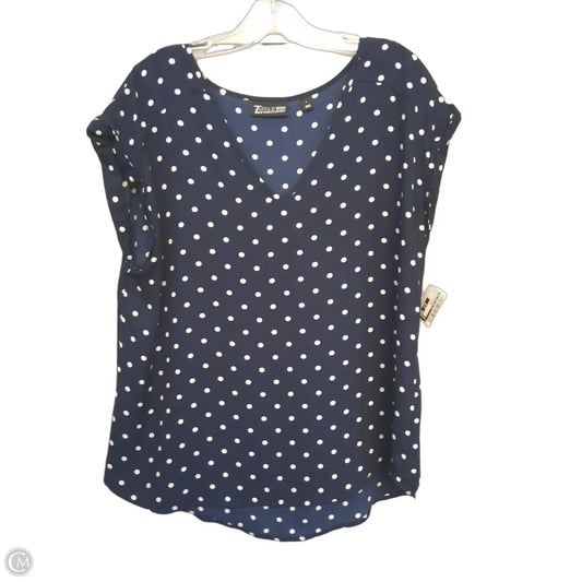 Top Sleeveless By New York And Co In Polkadot Pattern, Size: L