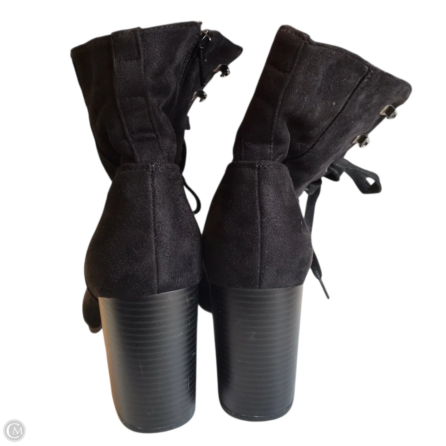 Boots Ankle Heels By A+ In Black, Size: 9.5