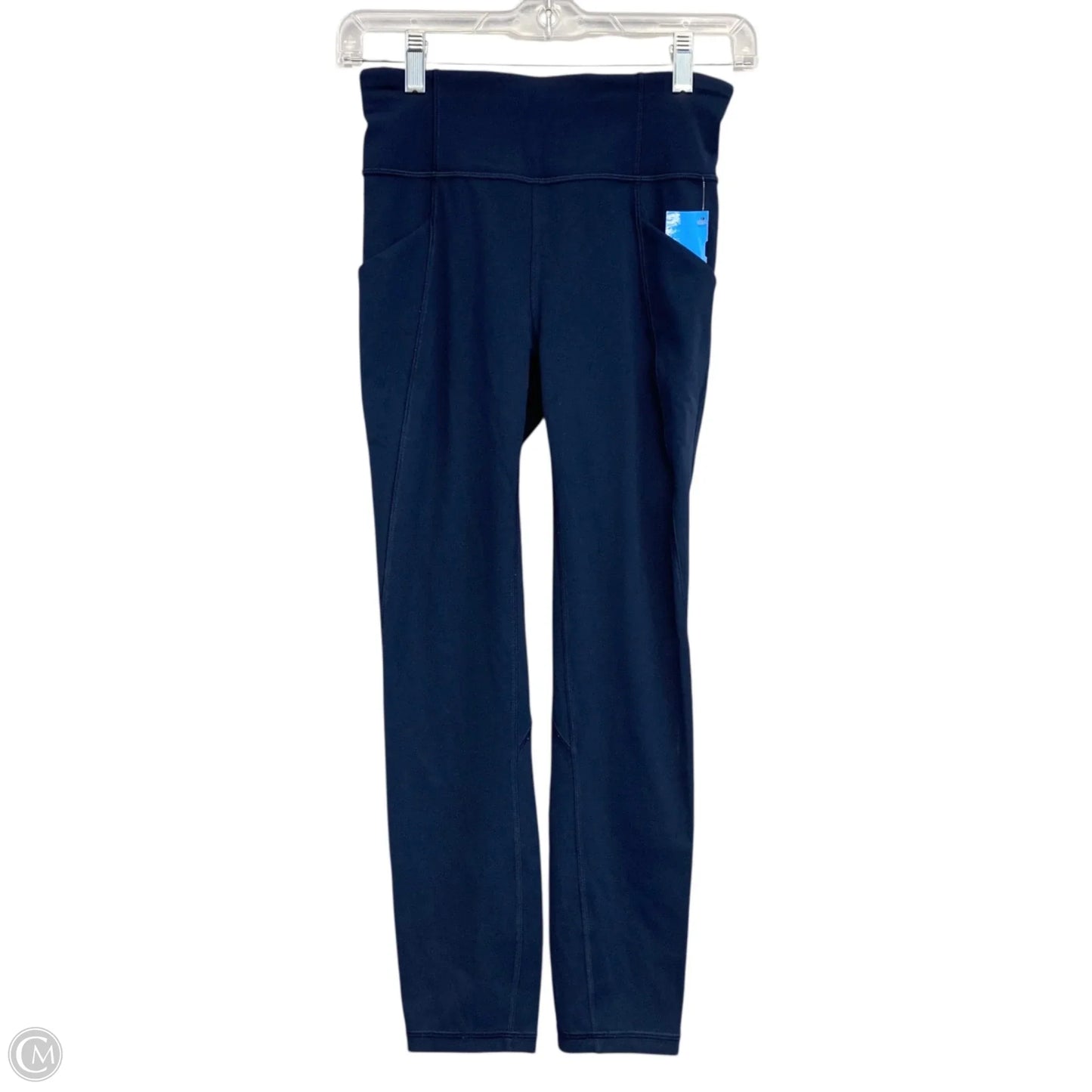 Athletic Leggings By Lululemon In Navy, Size: 4