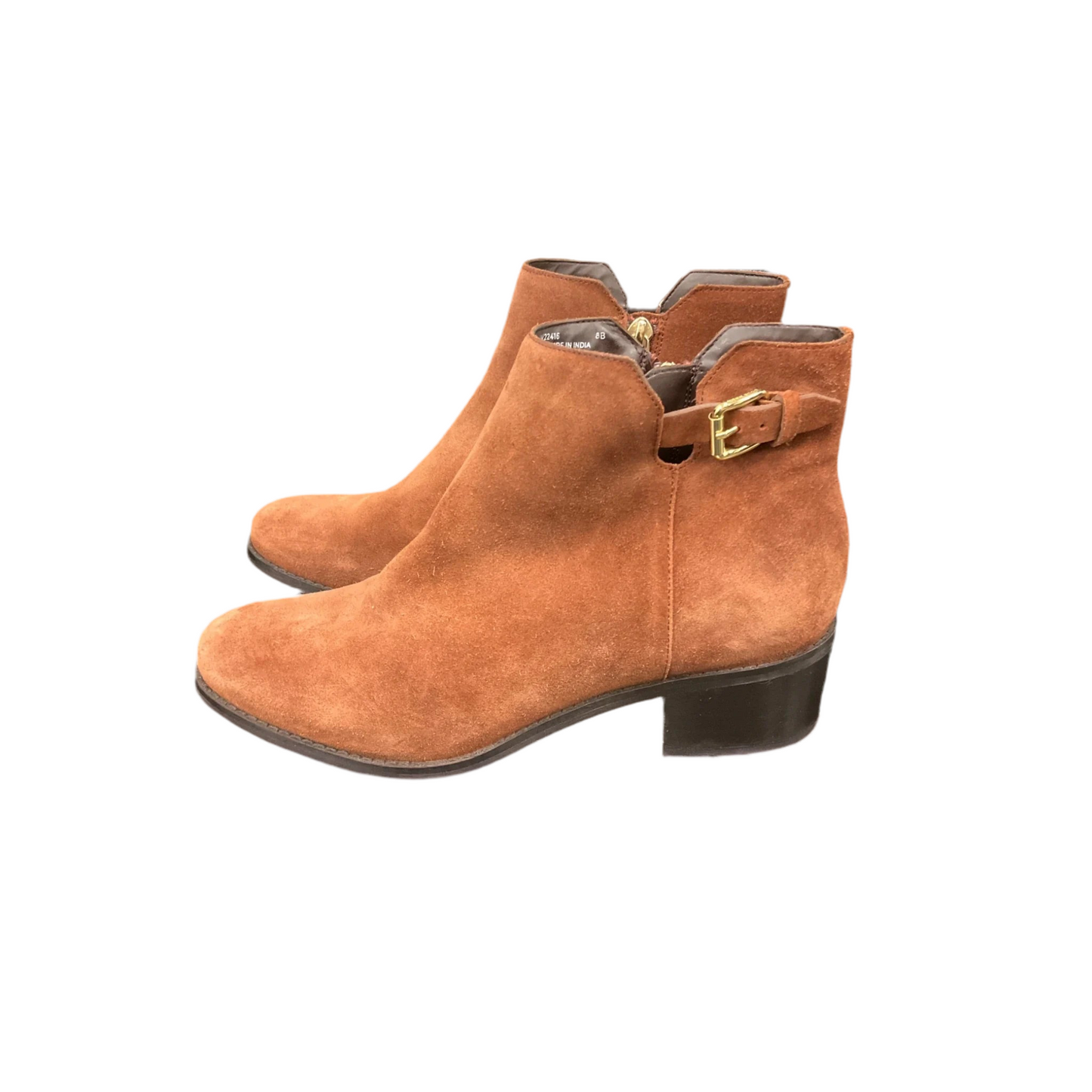 Boots Ankle Heels By Cole-haan In Brown, Size: 8