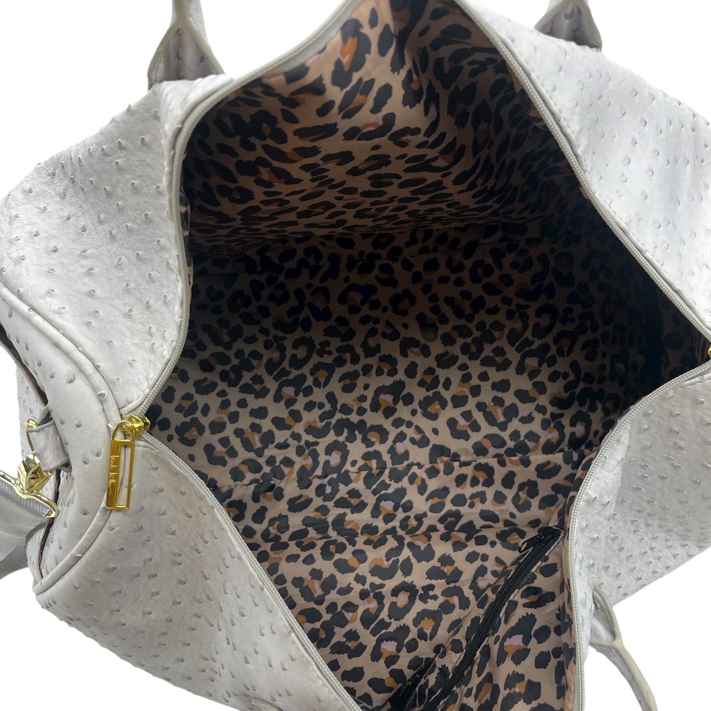 Duffle And Weekender By Nicole By Nicole Miller In Grey, Size:Large