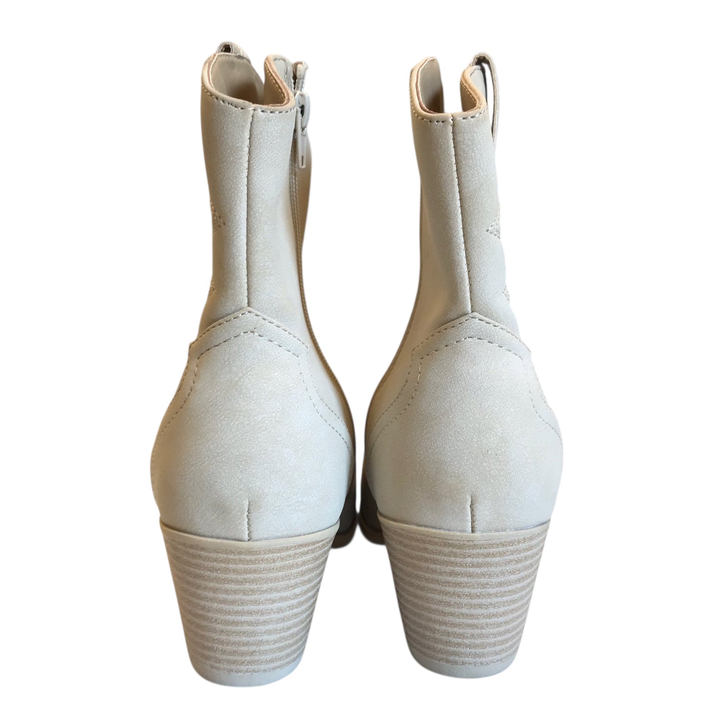 Boots Western By Pop In Cream, Size:9